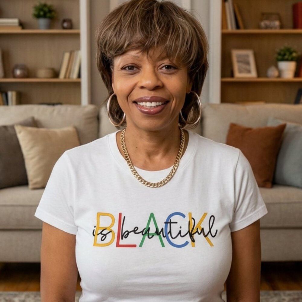 Black Is Beautiful Graphic Tee – White/Black
